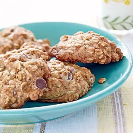 Banana Oatmeal Chocolate Chip Cookies
