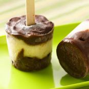 Fudgy Banana Pudding Pops