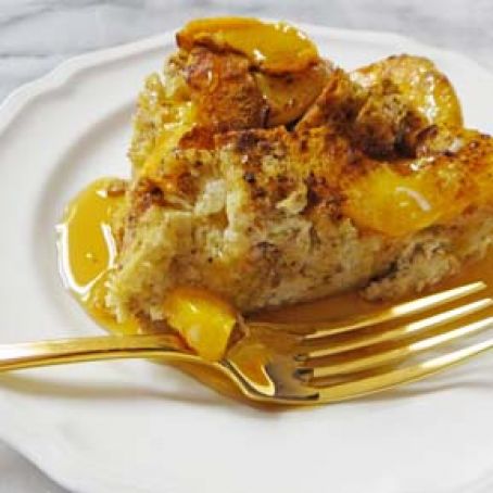 French toast Peaches and Cream Gluten Free Breakfast Bake