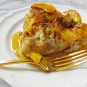 French toast Peaches and Cream Gluten Free Breakfast Bake