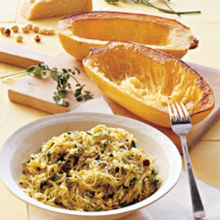 Roasted Spaghetti Squash with Herbs