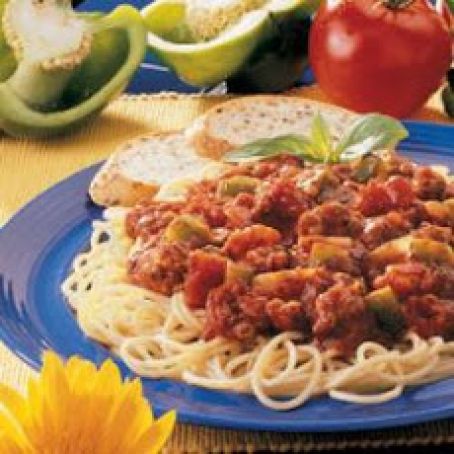 Crock pot Italian pork spaghetti sauce