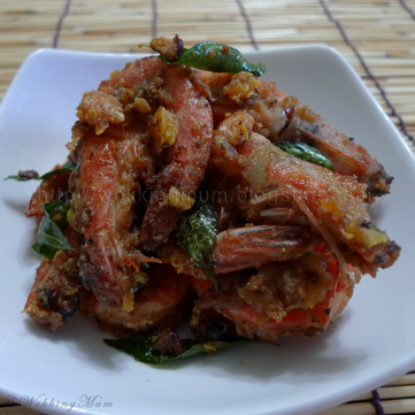 PRAWN - Salted Yolk Prawns 咸蛋黄炒虾