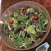   Mixed Herb Salad with Honey-Lime Dressing