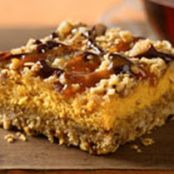 Pumpkin Streusel Cheesecake Bars