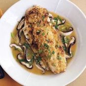 GNGR-MISO STRPD BASS IN SHIITAKE MUSH BROTH