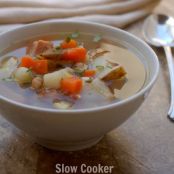 Crockpot Leftover Ham Bone Soup