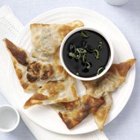 Wonton Pot Stickers with Soy Reduction Recipe
