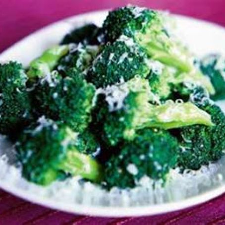 Broccoli with Garlic and Parmesan Cheese