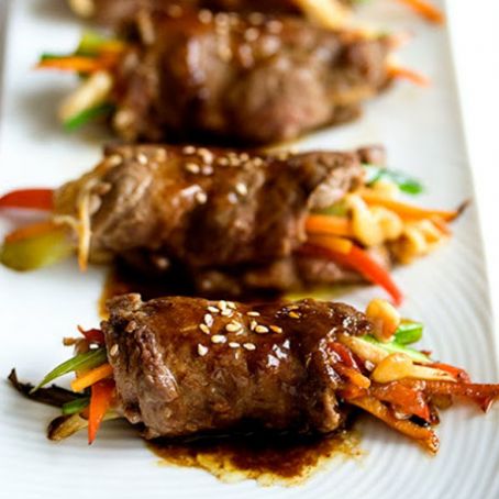 Pan Seared Steak Rolls