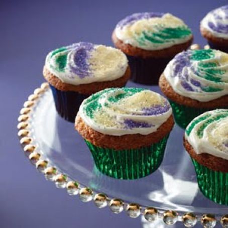 Mardi Gras Cupcakes