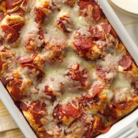 Impossibly Easy Pizza Bake