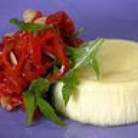 Parmigiano Sformato with Piquillo Peppers and Almonds