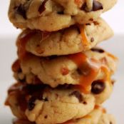 Mini Chocolate Chip Turtle Cookies