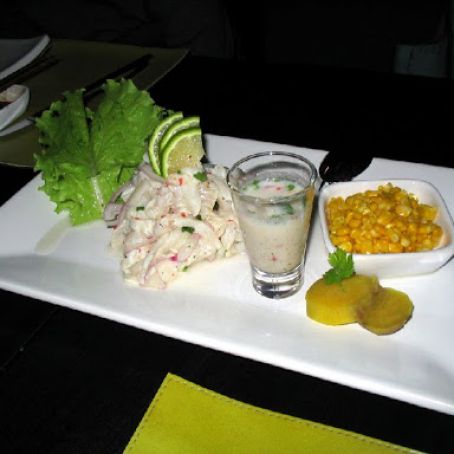 CEVICHE  PERUANO- LECHE DE TIGRE