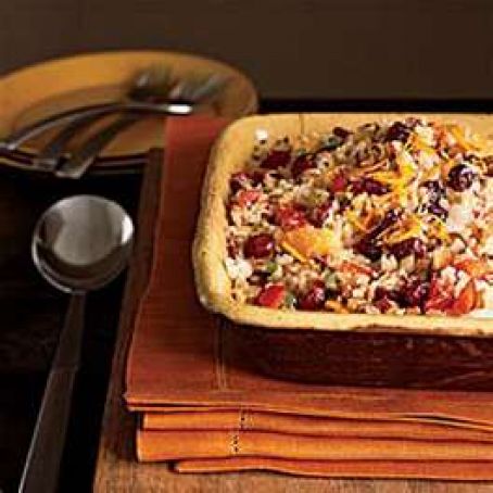 Basmati Rice Dressing with Dried Fruit, Toasted Almonds, and Coconut