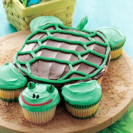 Pull-Apart Turtle Cupcakes