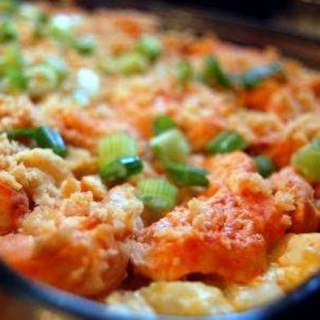 Buffalo Chicken Potato Casserole