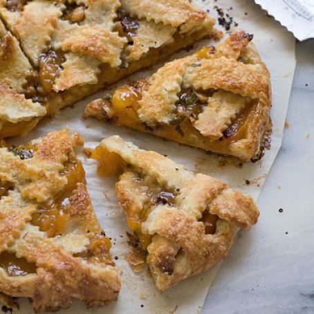 Apricot, Sage and Hazelnut Galette