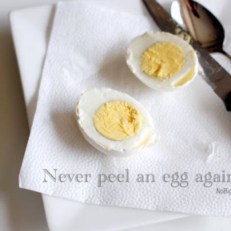 Never Peel a Hard Boiled Egg Again