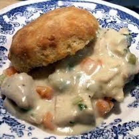 Creamed Chicken & Biscuits