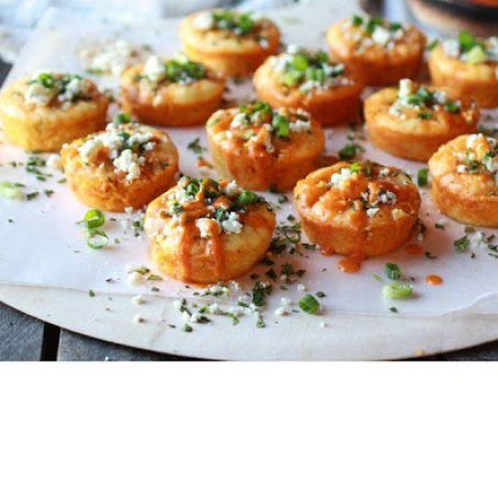 Impossibly Easy Mini Buffalo Chicken Pies