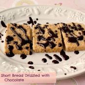 cookie - Grain-Free Shortbread Drizzled with Chocolate