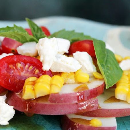 Balsamic Potato and Corn Salad