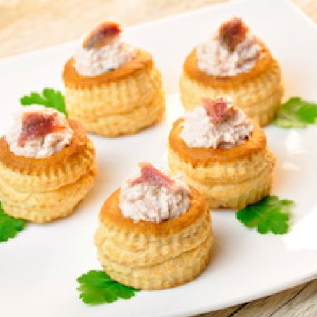 Puff Pastries with Russian Tuna Salad