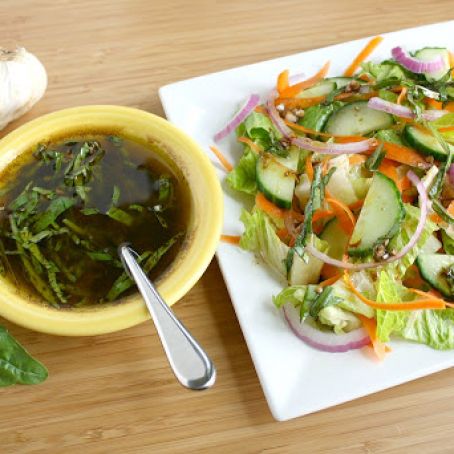 Garlic-Basil Balsamic Vinaigrette