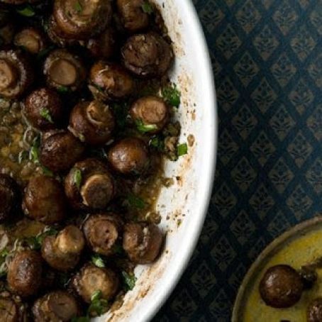 ROASTED MUSHROOMS a la ESCARGOT