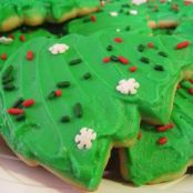 Cut-Out Buttery Sugar Cookies w/ Icing that hardens