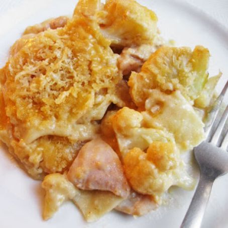 Sloppy Cheesy Chicken Pasta Bake