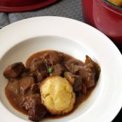 Beer And Beef Stew With Cheese Dumplings