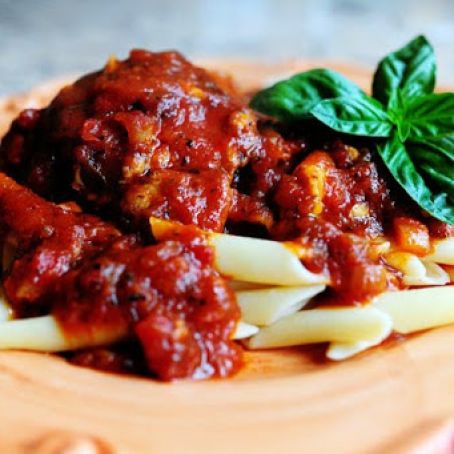 Penne With Chicken Thighs