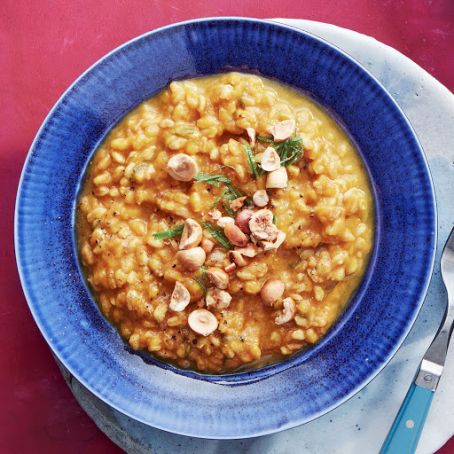 Farro Risotto with Pumpkin & Sage