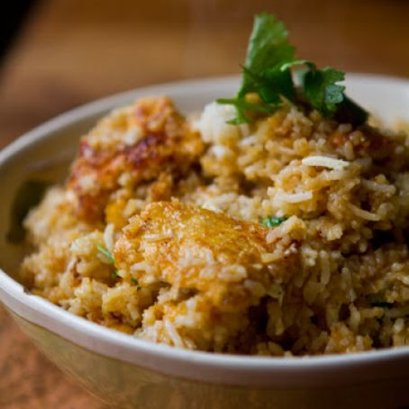 Mandarin Orange Crispy Chick’n Vegan Fried Rice (Gardein)