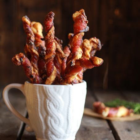 Sweet & Savory Cheesy Bacon Straws