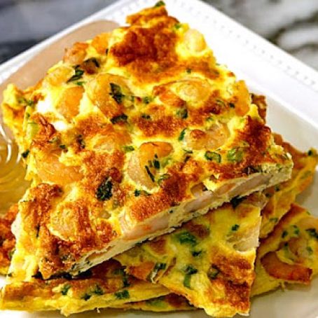 Shrimp and Basil Frittata