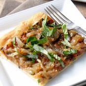 Puff Pastry Pizza with Eggplant Spread