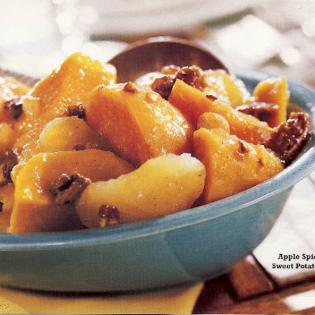 Slow Cooker Apple spiced Sweet Potatoes