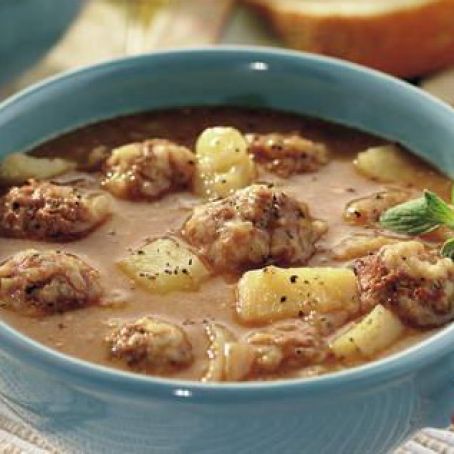 Savory Meatball Soup