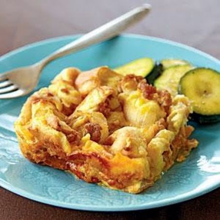 Sausage and Caramelized Onion Bread Pudding