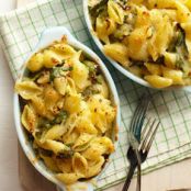 Cheesy Shells and Greens