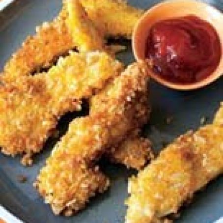Crunchy Parmesan Chicken Strips