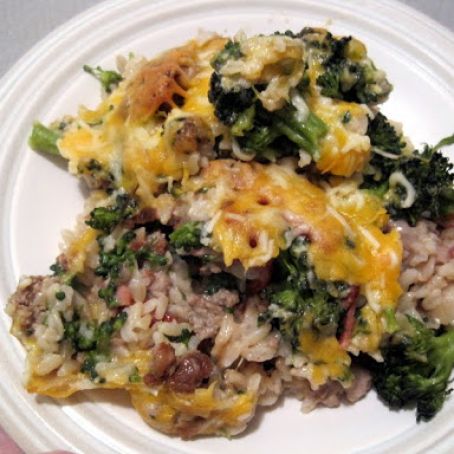 Cheesy Broccoli Rice Casserole