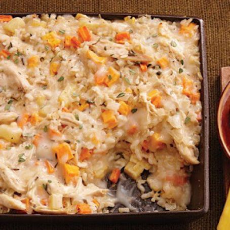 Chicken and Veggie Risotto Bake