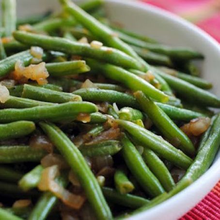 Green Beans with Onion