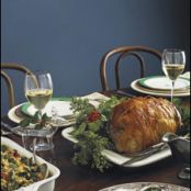 Roast Pork Leg with Truffled Madeira Sauce