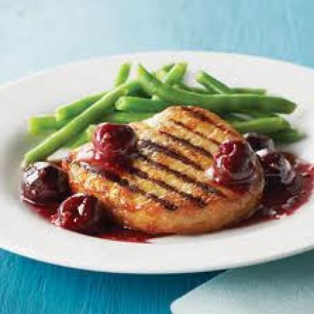 Pork Chops with Raspberry Sauce